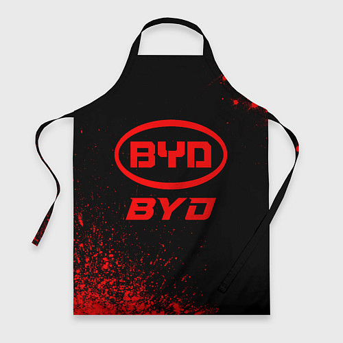 Фартук BYD - red gradient / 3D-принт – фото 1