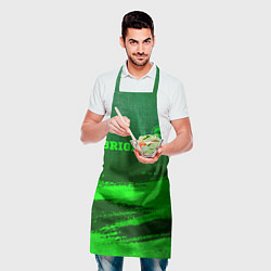Фартук кулинарный Brighton - green gradient посередине, цвет: 3D-принт — фото 2