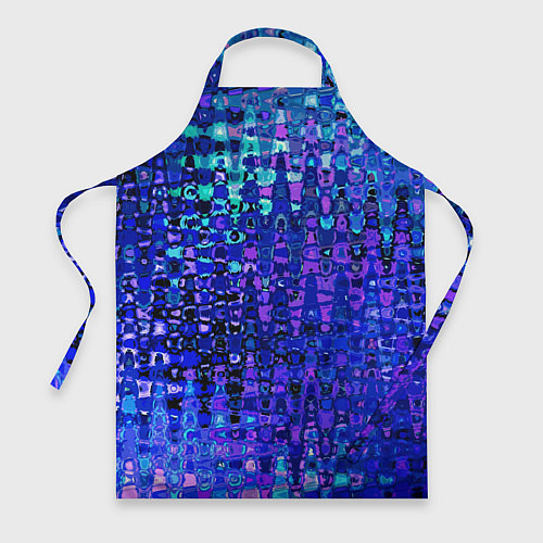 Фартук Абстракция синий индиго / 3D-принт – фото 1