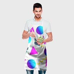 Фартук кулинарный WWW Cool: Геометрия и стиль 90-х, цвет: 3D-принт — фото 2