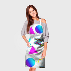 Фартук кулинарный WWW Cool: Геометрия и стиль 90-х, цвет: 3D-принт — фото 2