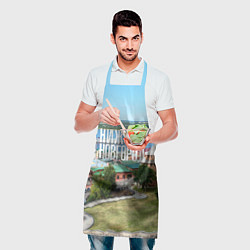 Фартук кулинарный Нижний Новгород кремль, цвет: 3D-принт — фото 2
