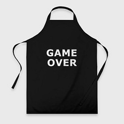 Фартук кулинарный Game over white logo, цвет: 3D-принт