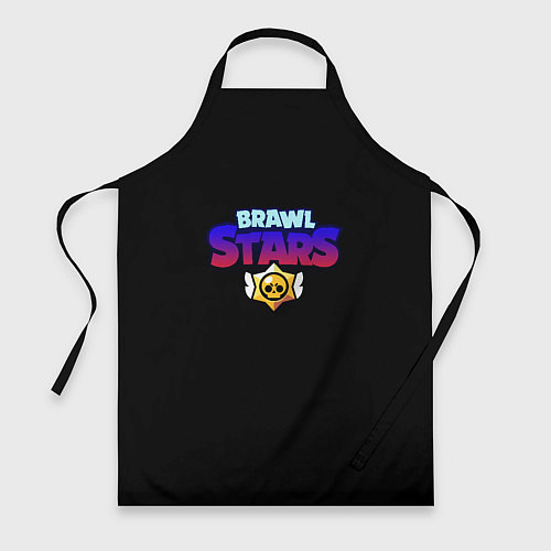 Фартук Brawl stars neon logo / 3D-принт – фото 1