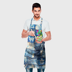 Фартук кулинарный Пэчворк с игровыми значками, цвет: 3D-принт — фото 2