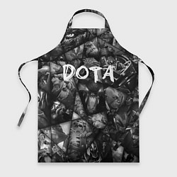 Фартук Dota 2 - мозаика из персонажей игры