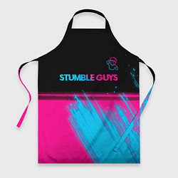 Фартук Stumble Guys - neon gradient посередине