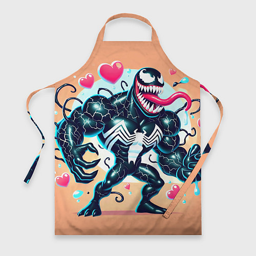 Фартук Venom in cartoon style / 3D-принт – фото 1