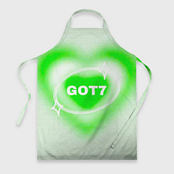 Фартук кулинарный Got7 сердце, цвет: 3D-принт