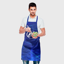 Фартук кулинарный Lifan blue poly, цвет: 3D-принт — фото 2