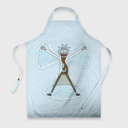 Фартук Рик и Морти снег - бабочка / 3D-принт – фото 1