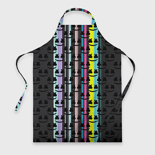 Фартук Marshmello dj pattern line / 3D-принт – фото 1