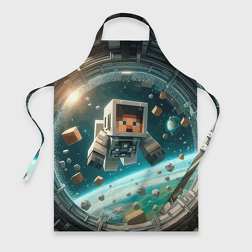 Фартук An astronaut in outer space - Minecraft / 3D-принт – фото 1