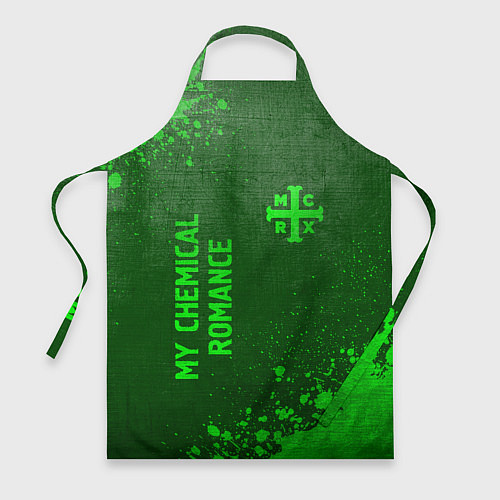 Фартук My Chemical Romance - green gradient вертикально / 3D-принт – фото 1