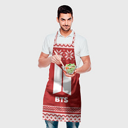 Фартук кулинарный Новогодний BTS, цвет: 3D-принт — фото 2