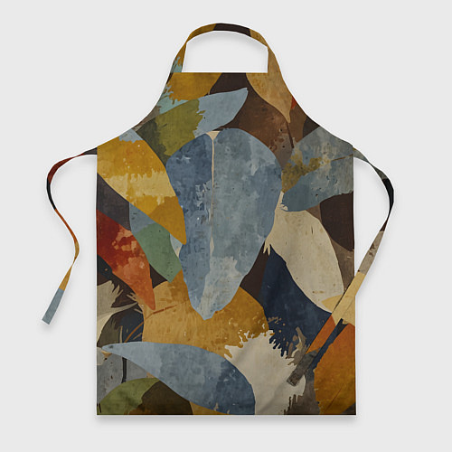 Фартук Акварельные листья абстракция / 3D-принт – фото 1