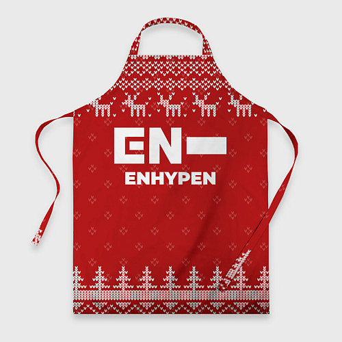 Фартук Новогодний Enhypen с оленями / 3D-принт – фото 1