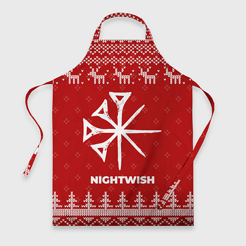 Фартук Новогодний Nightwish с оленями / 3D-принт – фото 1