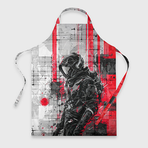 Фартук Футуристичный андроид-путешественник / 3D-принт – фото 1