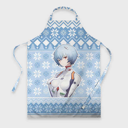 Фартук Rei christmas sweater Evangelion / 3D-принт – фото 1