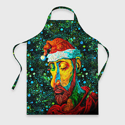 Фартук кулинарный Ded Moroz: pop-art-brut-nouveau pointillism, цвет: 3D-принт