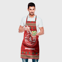 Фартук кулинарный Sporting new year, цвет: 3D-принт — фото 2