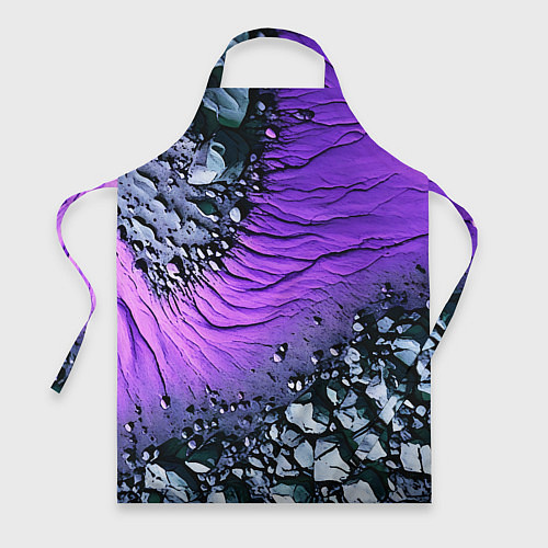 Фартук Камни и фиолетовая земля / 3D-принт – фото 1