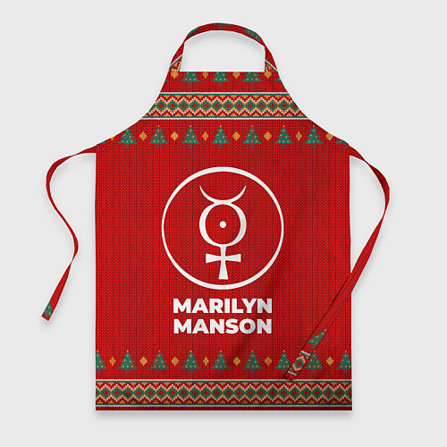 Фартук Marilyn Manson new year / 3D-принт – фото 1