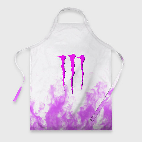 Фартук Monster energy neon flame / 3D-принт – фото 1