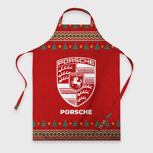 Фартук Porsche new year / 3D-принт – фото 1