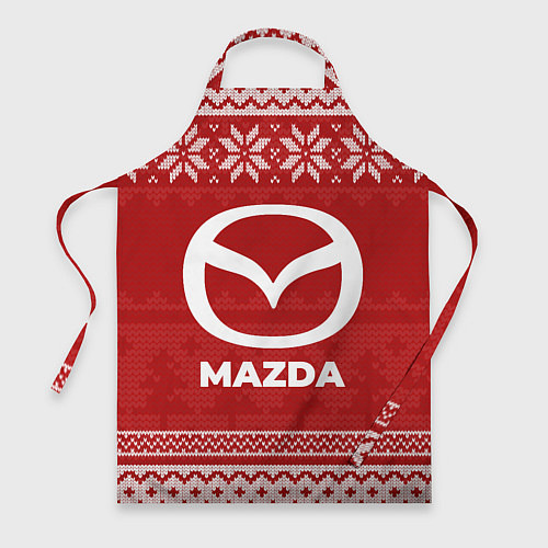 Фартук Новогодний Mazda / 3D-принт – фото 1