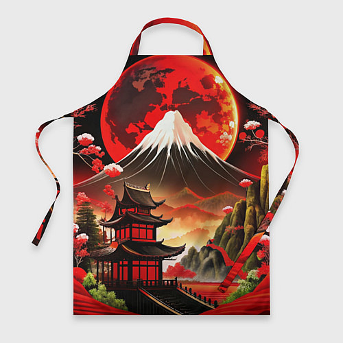 Фартук Коллаж Японской природы / 3D-принт – фото 1