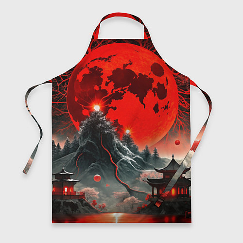 Фартук Японская черная гора / 3D-принт – фото 1