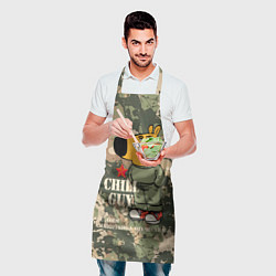Фартук кулинарный Чиловый парень - с Днем защитника Отечества, цвет: 3D-принт — фото 2