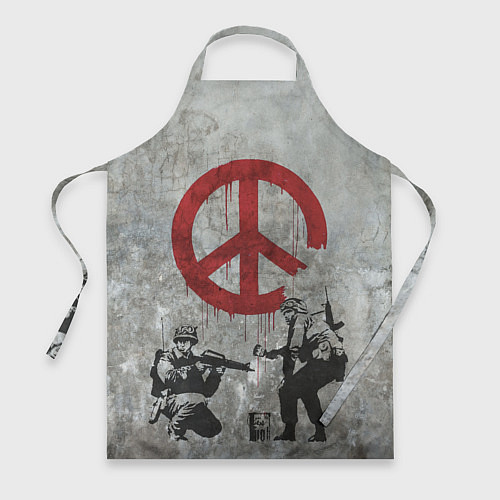 Фартук Banksy - peace / 3D-принт – фото 1