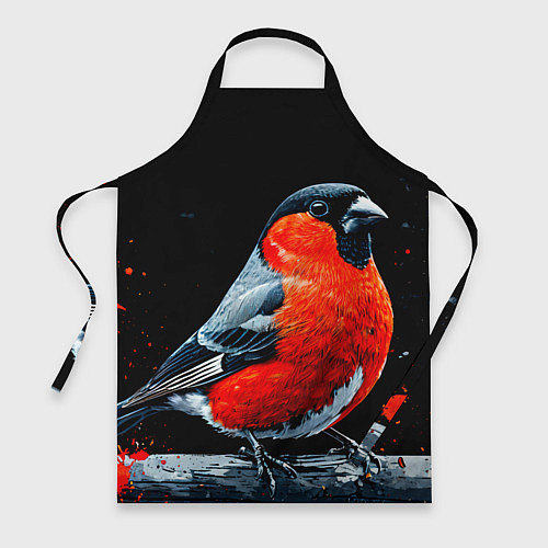 Фартук Огромный снегирь / 3D-принт – фото 1