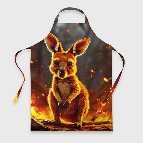 Фартук Кенгуру в огне / 3D-принт – фото 1
