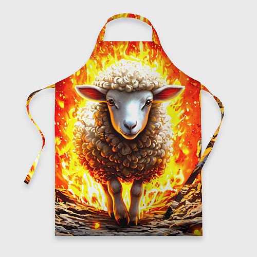 Фартук Овечка в огне / 3D-принт – фото 1