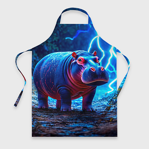 Фартук Бегемот в разрядах молний / 3D-принт – фото 1