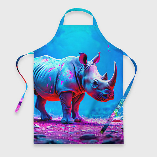 Фартук Носорог в сказачном лесу / 3D-принт – фото 1