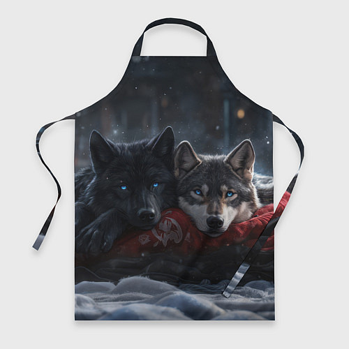 Фартук Love wolfs / 3D-принт – фото 1