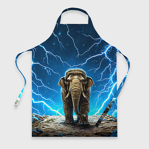 Фартук Мамонт и разряды молний / 3D-принт – фото 1