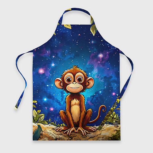 Фартук Обезьянка в звездную ночь / 3D-принт – фото 1