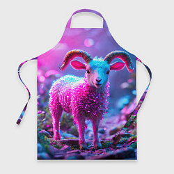Фартук кулинарный Козлик в розовом, цвет: 3D-принт