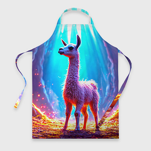 Фартук Лама в неоновых лучах / 3D-принт – фото 1