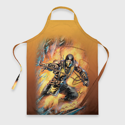 Фартук Scorpion - Mortal Kombat / 3D-принт – фото 1