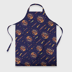 Фартук кулинарный Mortal Kombat logo pattern, цвет: 3D-принт