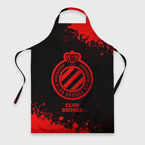 Фартук Club Brugge - red gradient / 3D-принт – фото 1