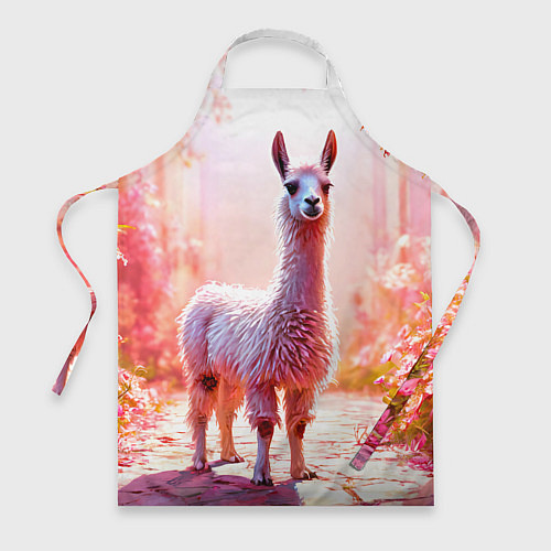 Фартук Альпака в розовом / 3D-принт – фото 1