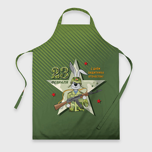 Фартук Заяц в форме с автоматом / 3D-принт – фото 1